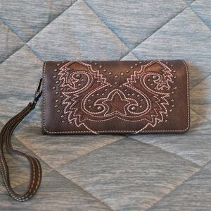Montana West Boot Scroll Collection Wallet